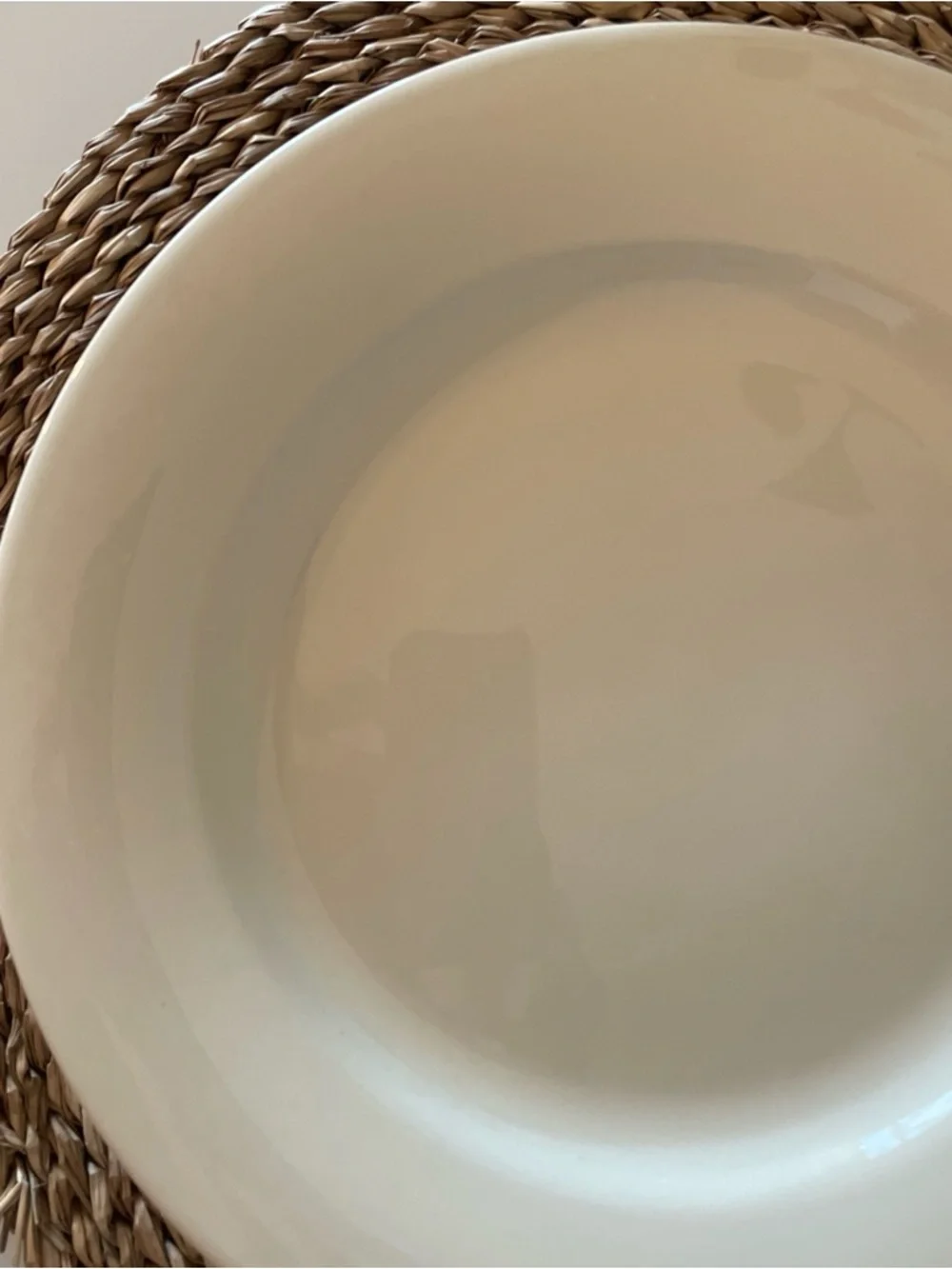 Williams Sonoma Belvedere Dinner Plate 11.5” Cream Beige Portugal